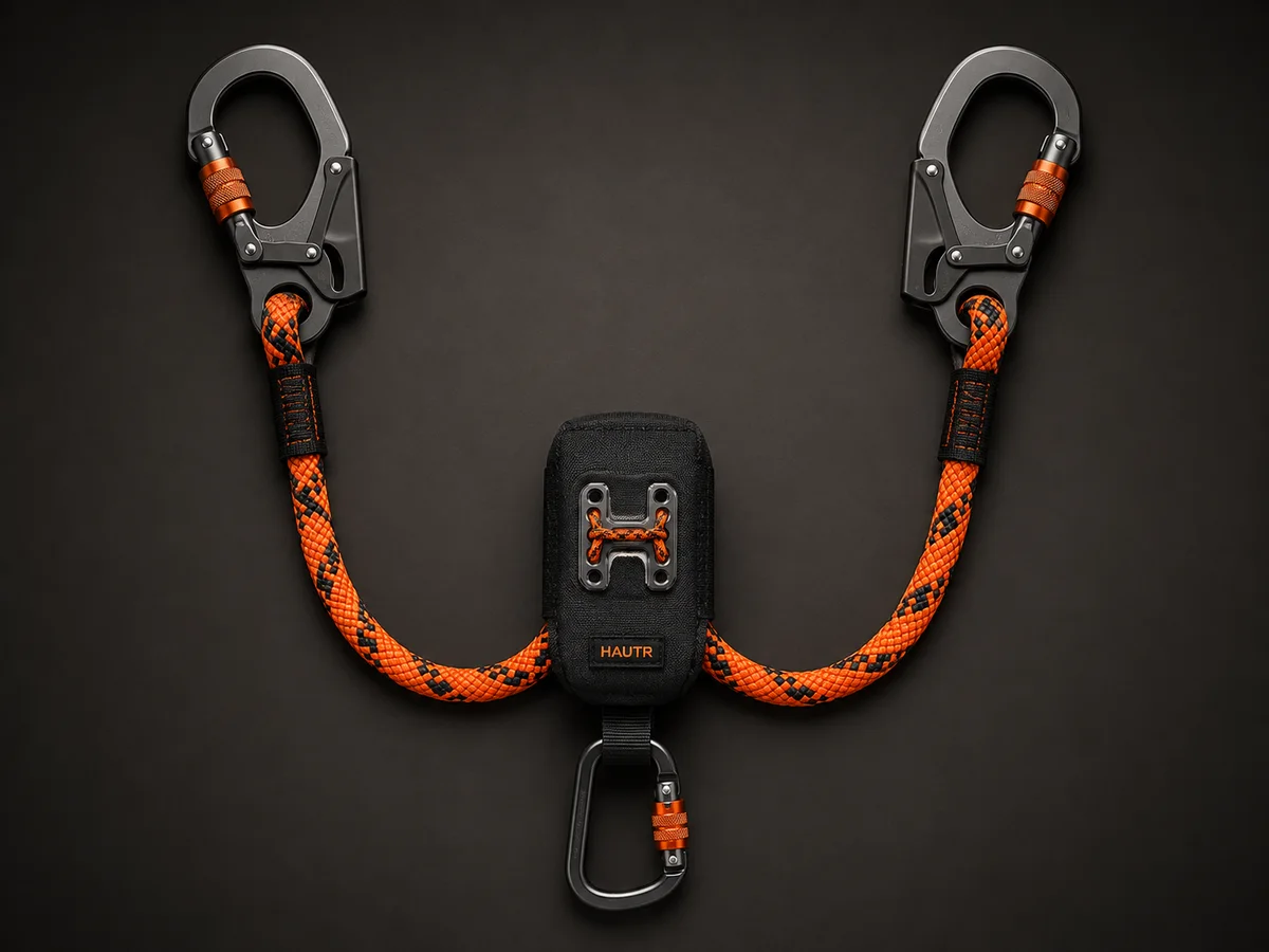 HAUTR SHOCK Y Double energy-absorbing lanyard